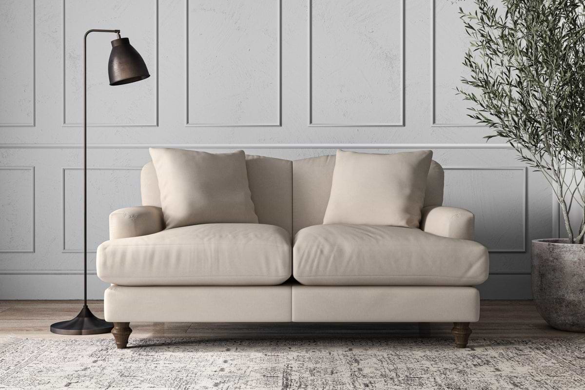 Deni Small Sofa - Recycled Cotton Natural-MAKE TO ORDER-Nkuku