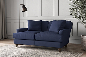 Deni Small Sofa - Recycled Cotton Navy-MAKE TO ORDER-Nkuku