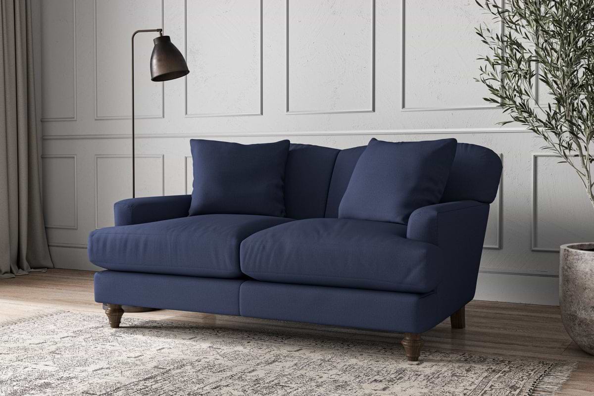 Deni Small Sofa - Recycled Cotton Navy-MAKE TO ORDER-Nkuku