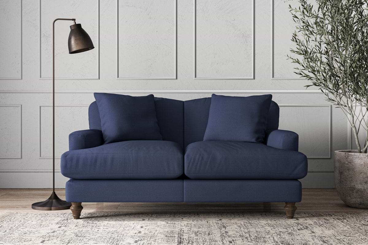 Deni Small Sofa - Recycled Cotton Navy-MAKE TO ORDER-Nkuku