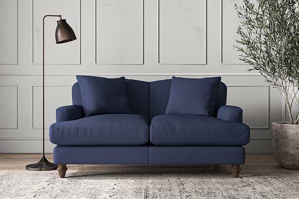 Deni Small Sofa - Recycled Cotton Navy-MAKE TO ORDER-Nkuku