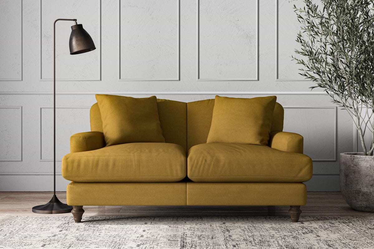 Deni Small Sofa - Recycled Cotton Ochre-MAKE TO ORDER-Nkuku