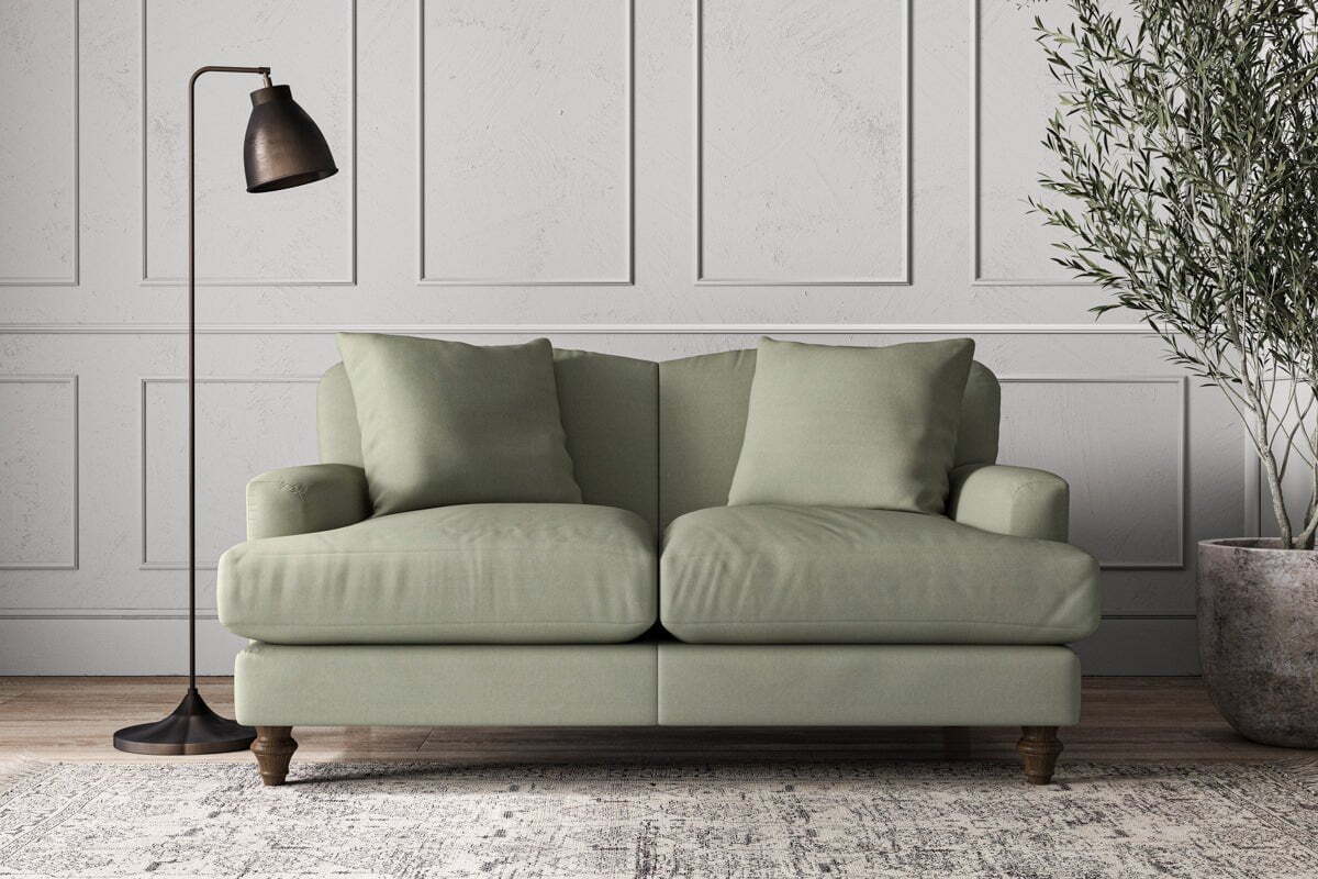 Deni Small Sofa - Recycled Cotton Seaspray-MAKE TO ORDER-Nkuku