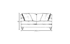 Deni Small Sofa - Recycled Cotton Stone