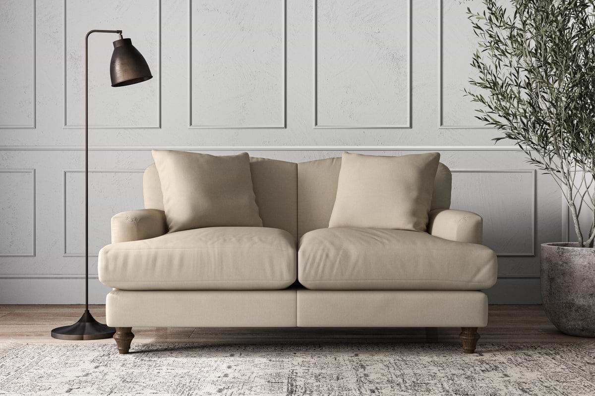 Deni Small Sofa - Recycled Cotton Stone-MAKE TO ORDER-Nkuku