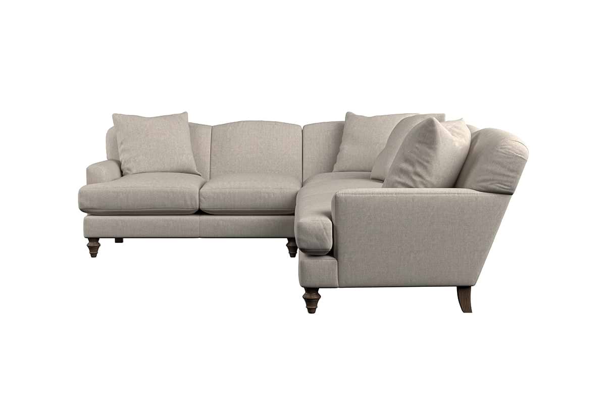 Deni Super Grand Left Hand Corner Sofa - Brera Linen Charcoal