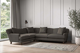 Deni Super Grand Left Hand Corner Sofa - Brera Linen Granite