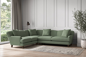 Deni Super Grand Left Hand Corner Sofa - Brera Linen Jade