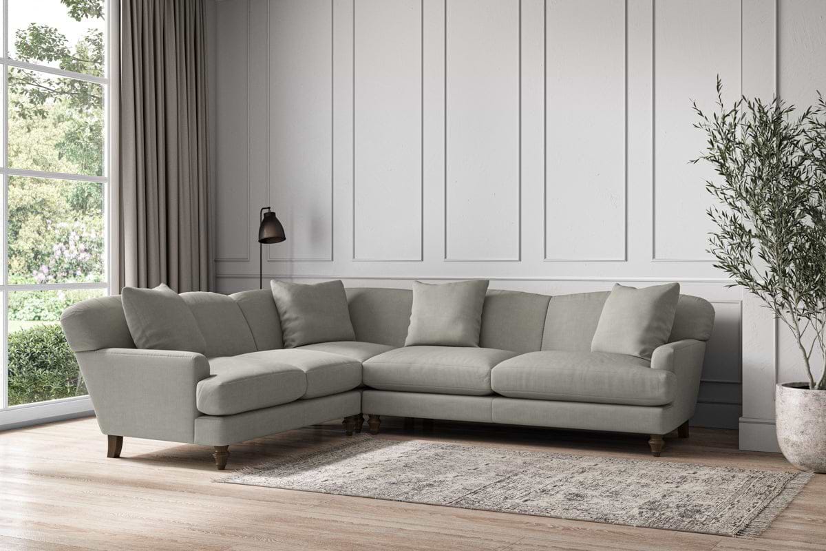 Deni Super Grand Left Hand Corner Sofa - Brera Linen Smoke