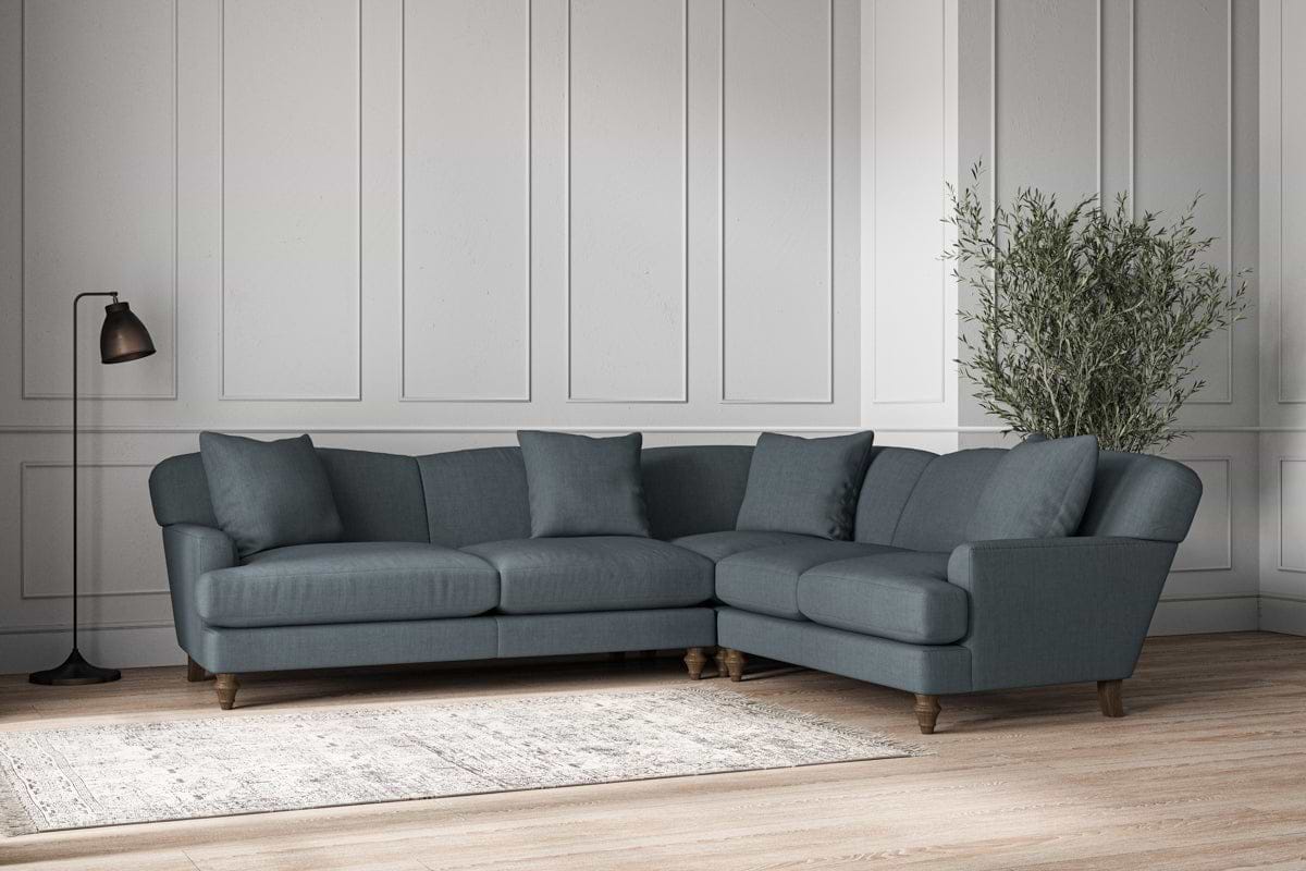 Deni Super Grand Right Hand Corner Sofa - Brera Linen Dusk