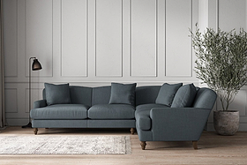 Deni Super Grand Right Hand Corner Sofa - Brera Linen Dusk