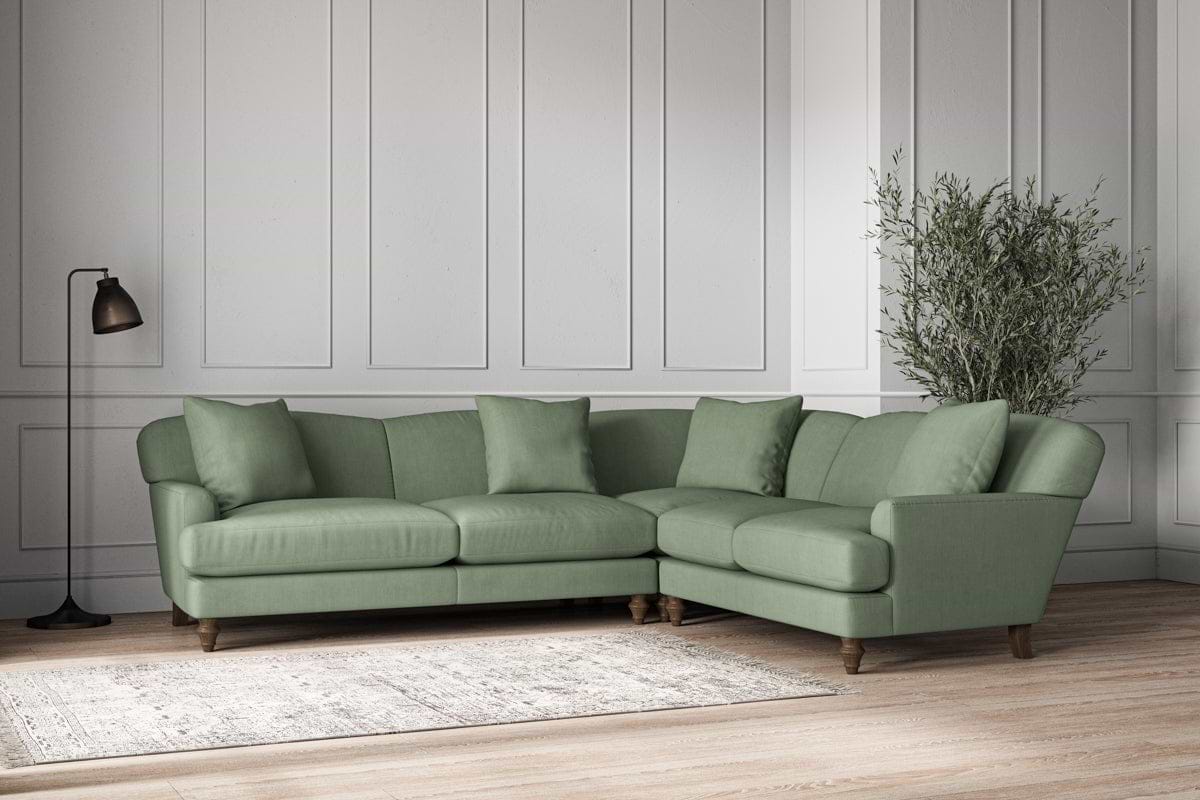 Deni Super Grand Right Hand Corner Sofa - Brera Linen Jade