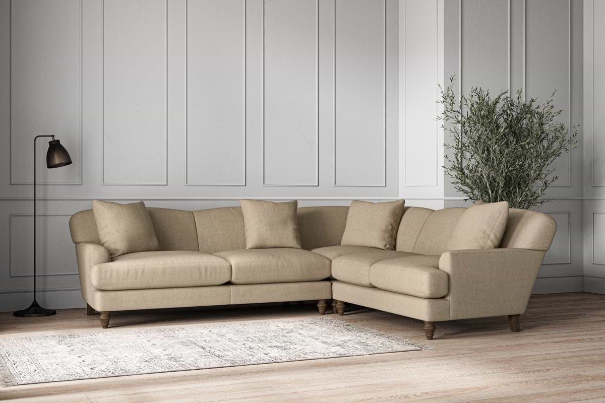 Deni Super Grand Right Hand Corner Sofa - Brera Linen Pebble