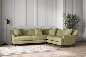 Deni Super Grand Right Hand Corner Sofa - Brera Linen Sage