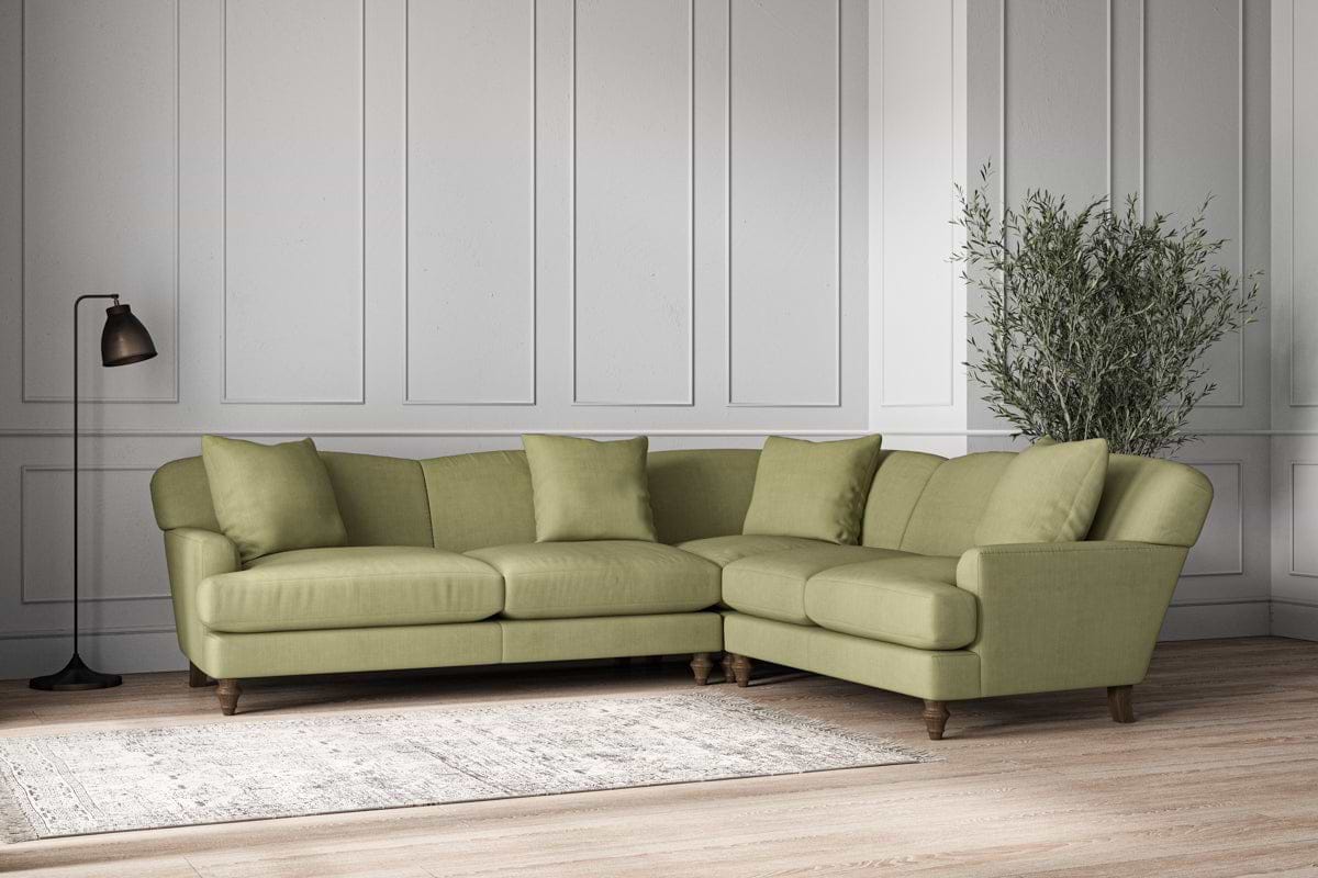 Deni Super Grand Right Hand Corner Sofa - Brera Linen Sage