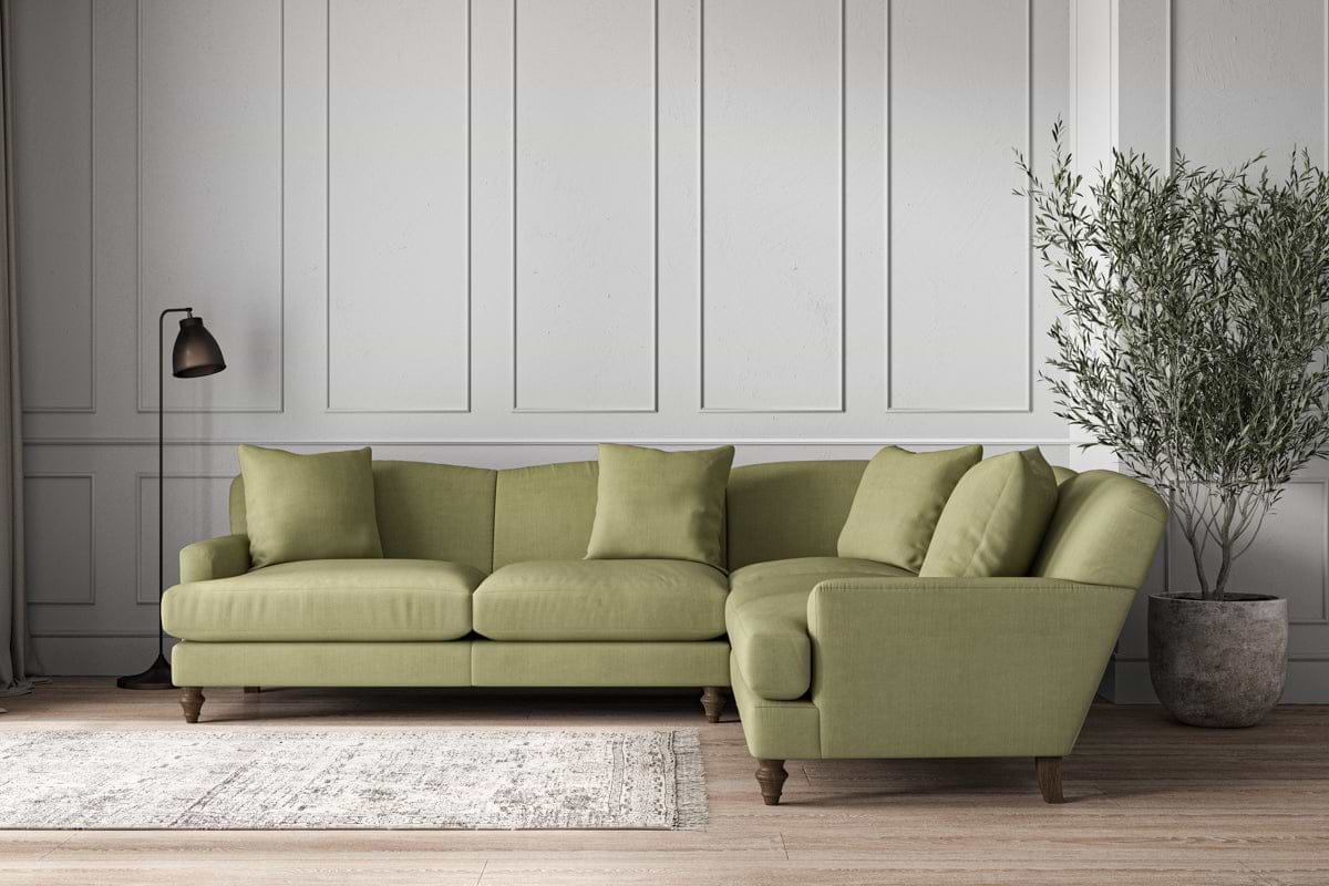 Deni Super Grand Right Hand Corner Sofa - Brera Linen Sage