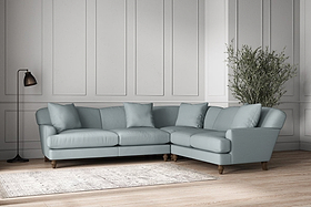Deni Super Grand Right Hand Corner Sofa - Recycled Cotton Horizon