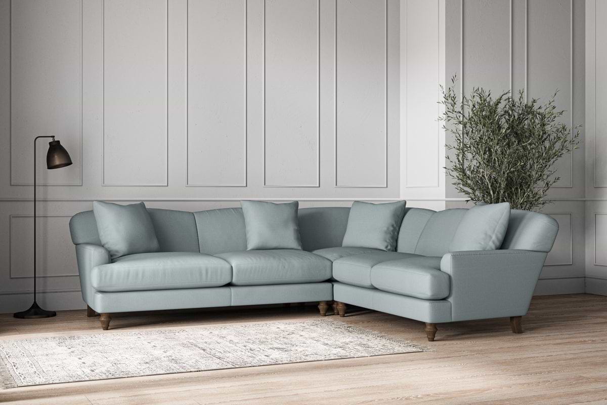 Deni Super Grand Right Hand Corner Sofa - Recycled Cotton Horizon