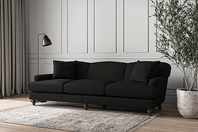 Deni Super Grand Sofa - Brera Linen Charcoal