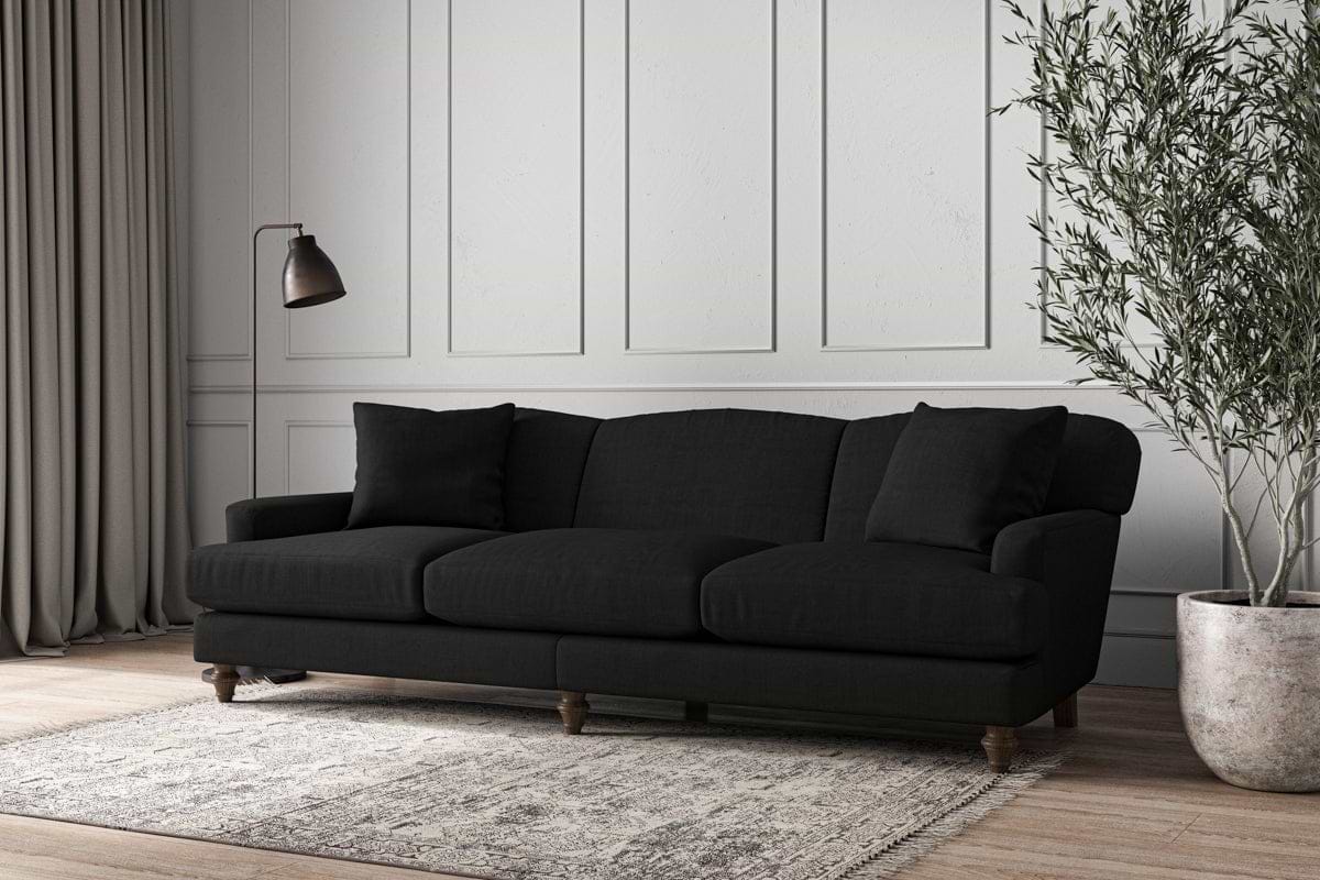 Deni Super Grand Sofa - Brera Linen Charcoal