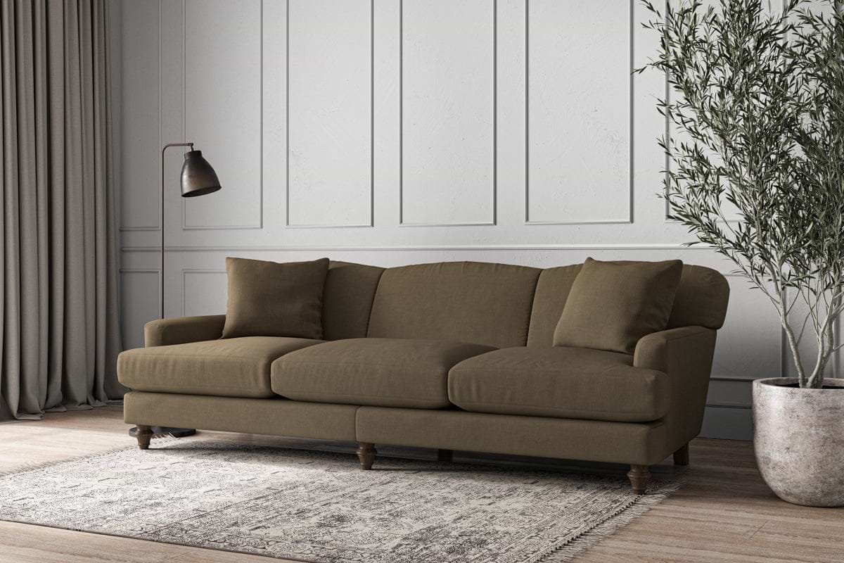 Deni Super Grand Sofa - Brera Linen Chestnut