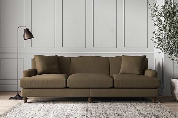 Deni Super Grand Sofa - Brera Linen Chestnut