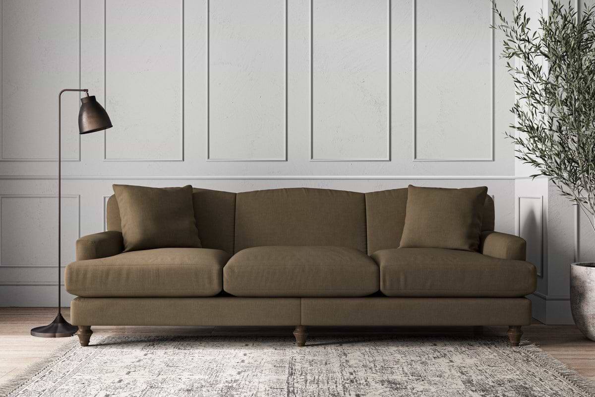 Deni Super Grand Sofa - Brera Linen Chestnut