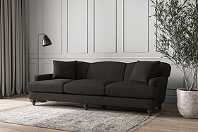 Deni Super Grand Sofa - Brera Linen Espresso