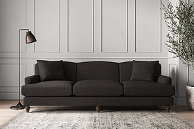 Deni Super Grand Sofa - Brera Linen Espresso