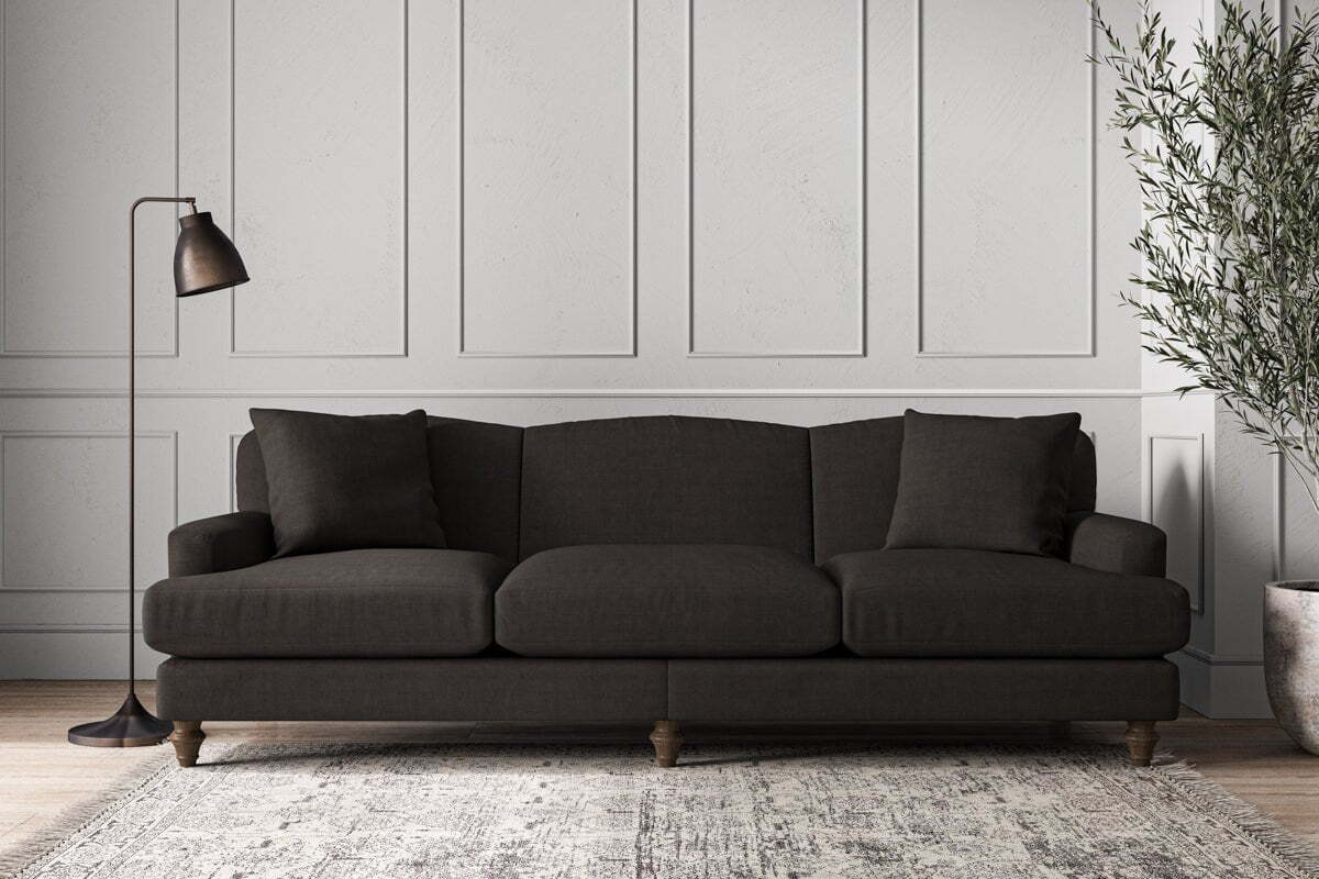 Deni Super Grand Sofa - Brera Linen Espresso