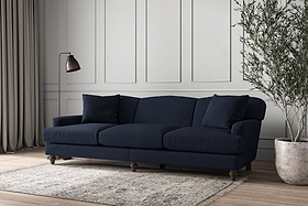 Deni Super Grand Sofa - Brera Linen Indigo