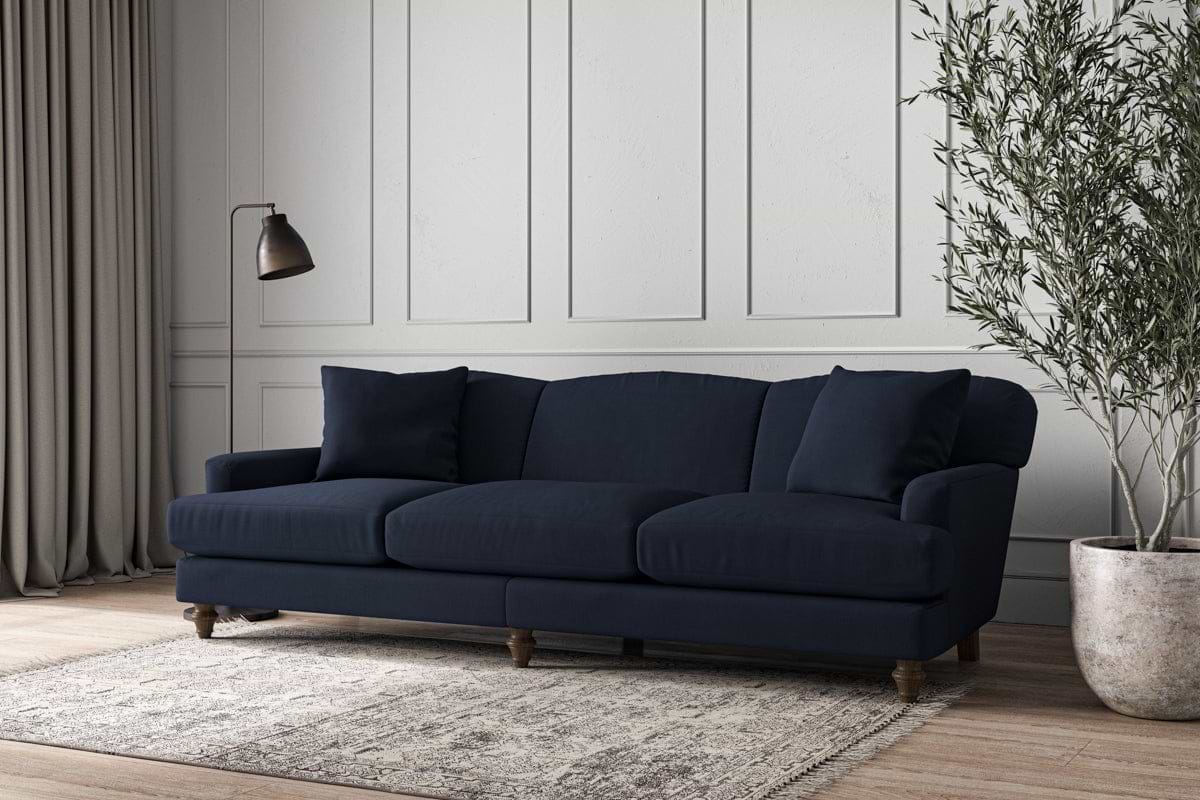 Deni Super Grand Sofa - Brera Linen Indigo