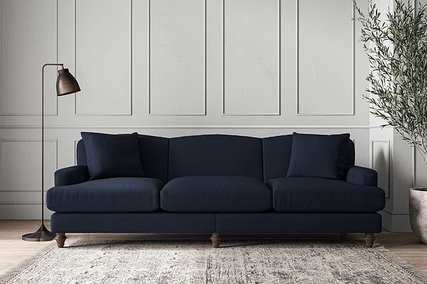 Deni Super Grand Sofa - Brera Linen Indigo
