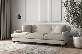 Deni Super Grand Sofa - Brera Linen Natural-MAKE TO ORDER-Nkuku