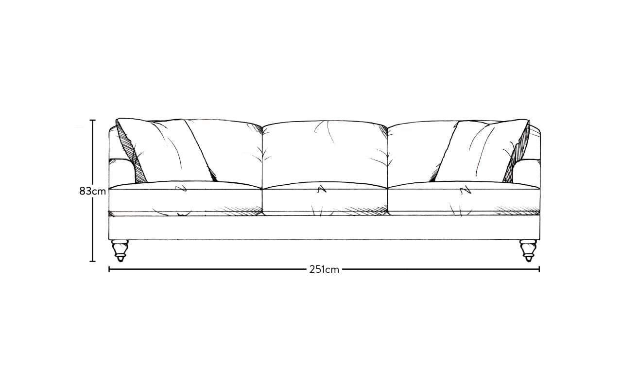 Deni Super Grand Sofa - Brera Linen Natural-MAKE TO ORDER-Nkuku