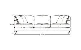 Deni Super Grand Sofa - Brera Linen Pebble