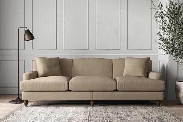 Deni Super Grand Sofa - Brera Linen Pebble