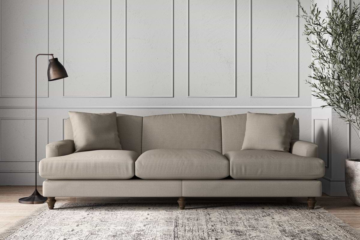 Deni Super Grand Sofa - Recycled Cotton Flax-MAKE TO ORDER-Nkuku