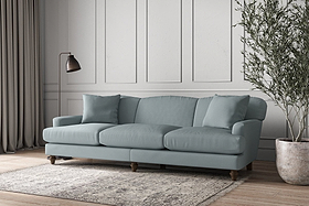 Deni Super Grand Sofa - Recycled Cotton Horizon-MAKE TO ORDER-Nkuku