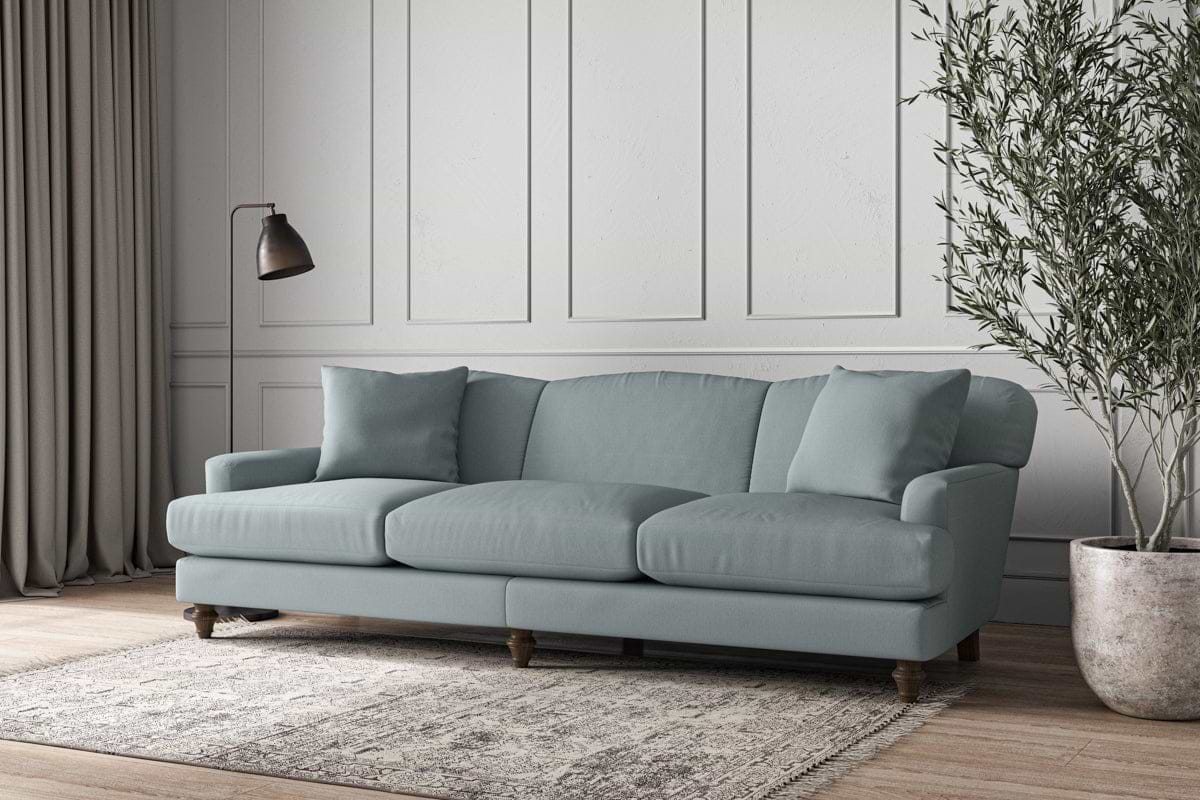 Deni Super Grand Sofa - Recycled Cotton Horizon-MAKE TO ORDER-Nkuku