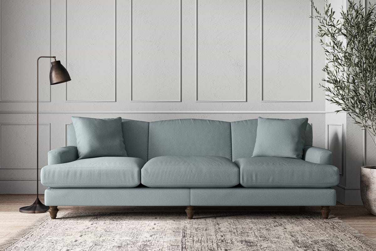 Deni Super Grand Sofa - Recycled Cotton Horizon-MAKE TO ORDER-Nkuku
