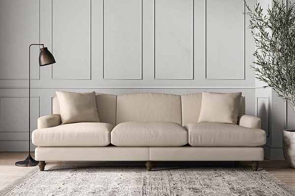 Deni Super Grand Sofa - Recycled Cotton Natural