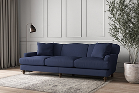 Deni Super Grand Sofa - Recycled Cotton Navy