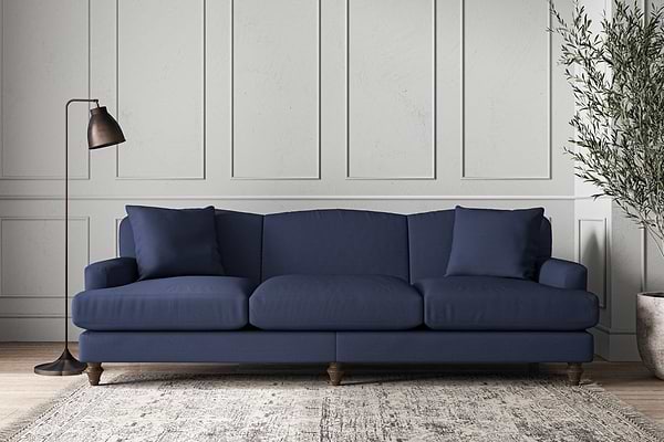 Deni Super Grand Sofa - Recycled Cotton Navy