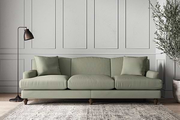 Deni Super Grand Sofa - Recycled Cotton Seaspray