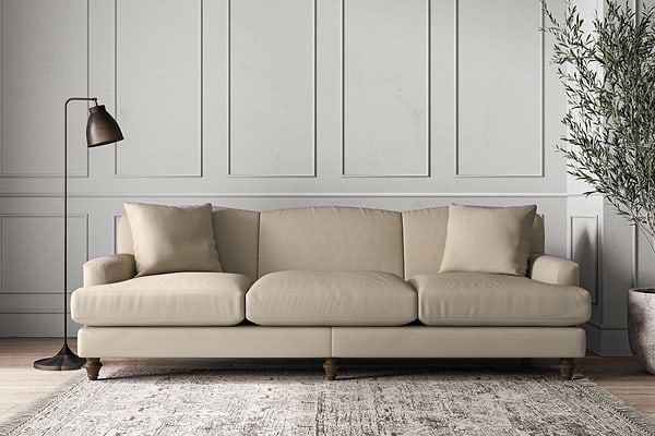Deni Super Grand Sofa - Recycled Cotton Stone