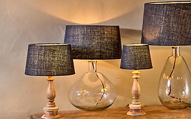 Dia Jute Lampshade - Ink