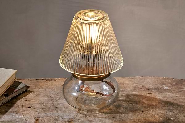 Dimalai Recycled Glass Table Lamp - Clear