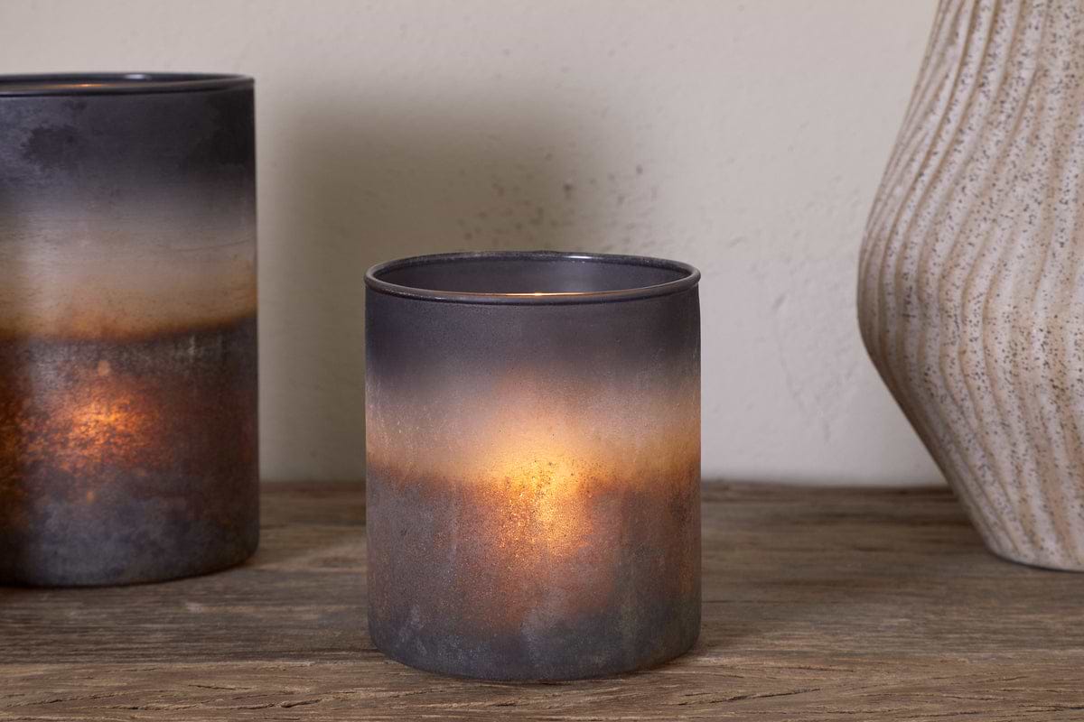Etti Tealight Holders - Navy & Smoke - nkuku – Nkuku