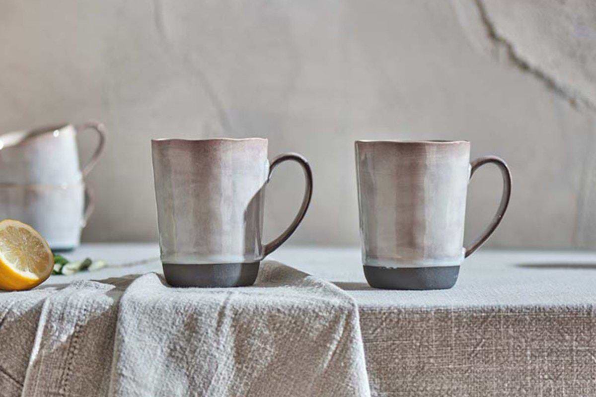 Edo Mug - Large - Slate (Set of 2)-TABLEWARE-Nkuku